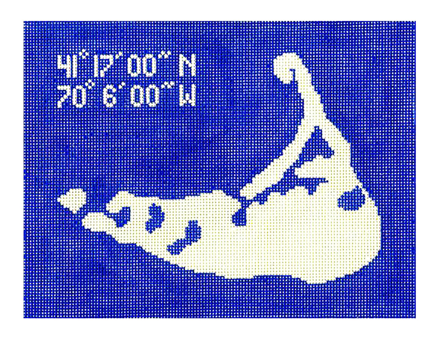 NANTUCKET ISLAND, MASSACHUSETTS handpainted Needlepoint Pillow Canvas by Silver Needle