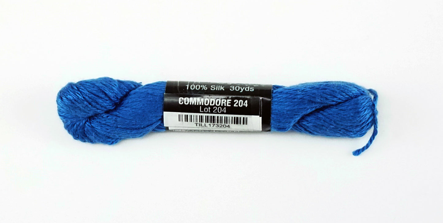 Pepper Pot SILK #204 "Commodore" Blue Single Ply Needlepoint Stitching Thread by PEPPER POT SILK