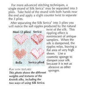SILK SERICA #4033 Lt. Kelly Green 11 Yard Spool 3 Ply Stitching Thread 100% Silk for Needlepoint by Kreinik