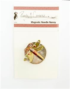 Magnet ~ Metal Multi-Color DRAGONFLY Magnet Needle Nanny for Storage of Needles by Puffin