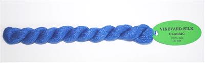 Brilliant Blue 100% SILK Stitching Thread 30 Yard Skein #C-087 for Needlepoint from Wiltex