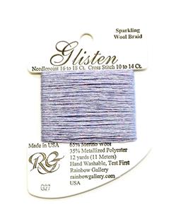 GLISTEN Sparkling Braid #27 Orchid Ice Needlepoint Thread by Rainbow Gallery