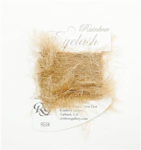 EYELASH Stitching Fiber in PALOMINO #RE04 8 Yard Card Needlepoint Thread by Rainbow Gallery