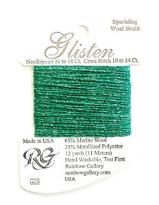 GLISTEN Sparkling Braid #39 Greenbriar Needlepoint Thread Rainbow Gallery