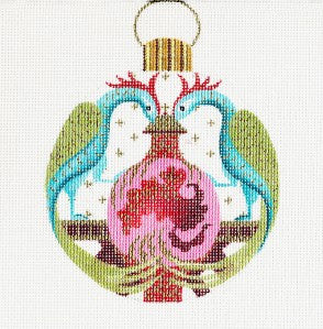 Round ~Justinian the Byzantine Dynasty handpainted Needlepoint Canvas ~ Leigh Design