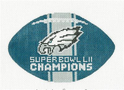 Sports ~ PHILADELPHIA EAGLES ~ 2019 ~ SUPER BOWL XII CHAMPIONS Football Sports Needlepoint Canvas by KYPOD
