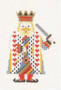 Canvas ~ King of Hearts ~ from Alice in Wonderland handpainted 18 Mesh Needlepoint Canvas by Petei - P. Pony