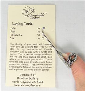 Accessories ~ Celtic Trolley Needle Laying Tool Stiletto for Needlepoint Stitching, Smocking, Sequins