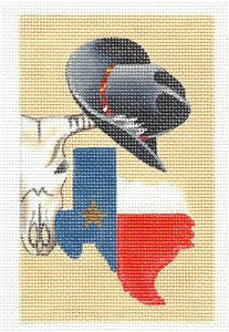 Canvas ~ TEXAS TREASURES for TEXAS LOVERS handpainted Needlepoint Canvas Leigh Design