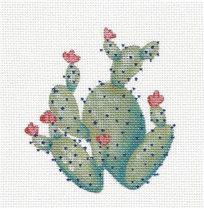 Southwest Canvas ~ Desert Cactus handpainted Needlepoint Canvas by Ashley Dillon Davis from Susan Roberts