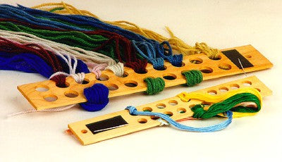 Fiber Palette ~ Wooden Fiber Palette Organizes 20 Floss for Needlepoint Fiber Storage Sudberry