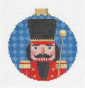 Christmas ~ Band Major Nutcracker 3.5" Ornament handpainted Needlepoint Canvas Susan Roberts
