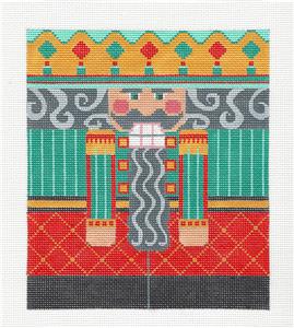 Canvas ~ Green Nutcracker LG. Roll-Up handpainted Needlepoint Canvas by CH Designs ~ Danji