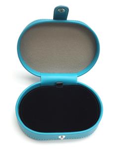 Accessories ~ Needle Case ~ Full Grain Teal Leather Needle Case magnetic for Needlepoint Canvas by LEE