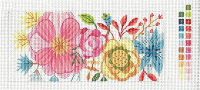 Canvas Insert ~ Garden Party handpainted Needlepoint Canvas by M.Whittemore BB Insert LEE