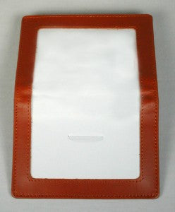 Accessory ~ CREDIT CARD CASE Brown Leather for 3.5" by 5" Needlepoint Canvas from LEE