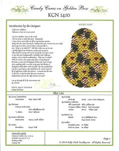 Kelly Clark Pear – Candy Canes on Pear & STITCH GUIDE HP Needlepoint Ornament by Kelly Clark