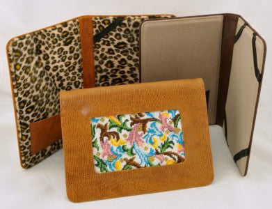 Accessory ~ Premium Leather E-BOOK COVER for Needlepoint Canvas ~ 3 Colors Available ~ by LEE Needle Art
