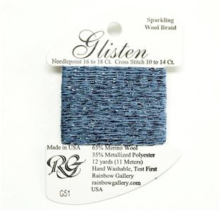GLISTEN Sparkling Braid #51 "Tempest" Needlepoint Thread Rainbow Gallery