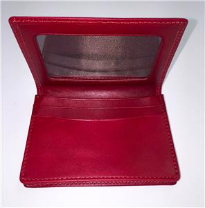 Accessory ~ CREDIT CARD CASE Rich Red Leather for 3.5" by 5" Needlepoint Canvas from LEE