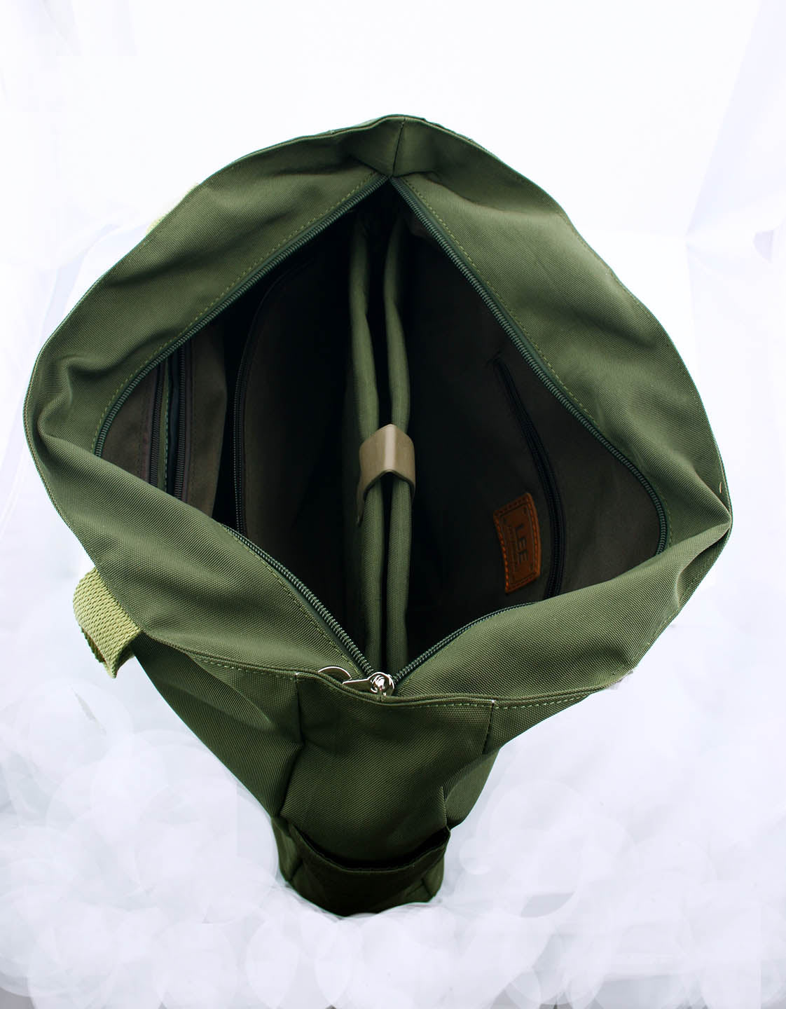 Accessory ~ "Computer Bag" in Dark Olive Green for handpainted Needlepoint Canvases by Lee *RETIRED*