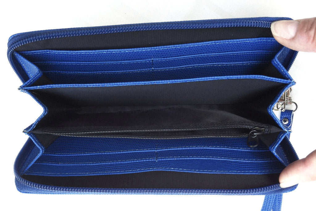 wallet blue inside