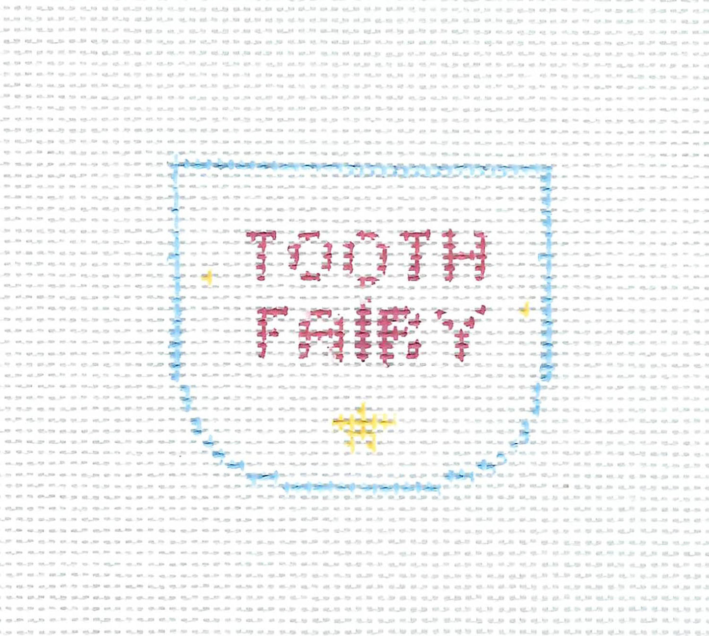 Tooth Fairy Canvas ~ Butterfly Tooth Fairy Pillow 2 Canvas SET, handpainted Needlepoint Canvas by Kathy Schenkel