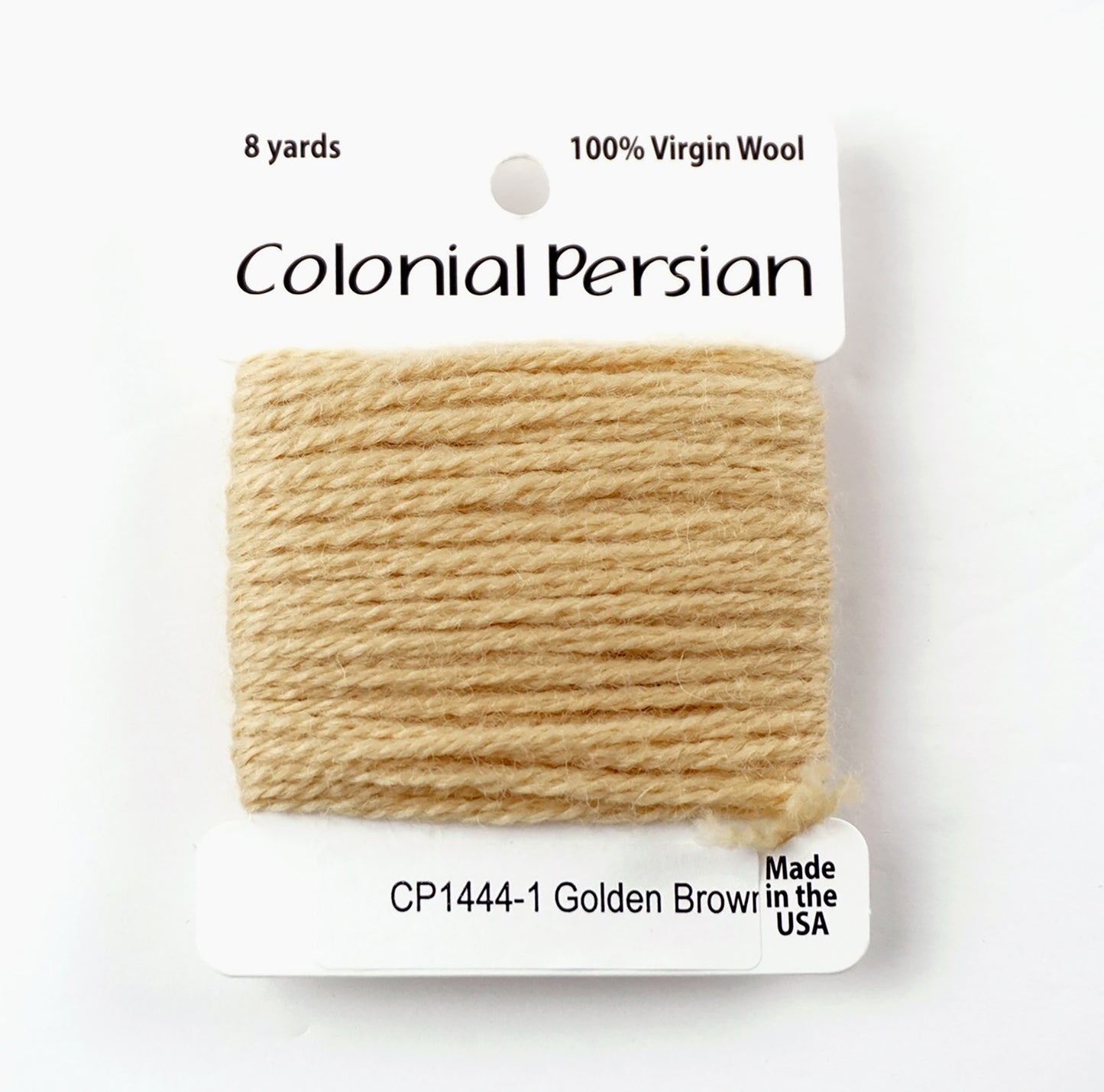 3 Ply Persian Wool "Golden Brown" #1444 Needlepoint Thread by Colonial ~ USA Made