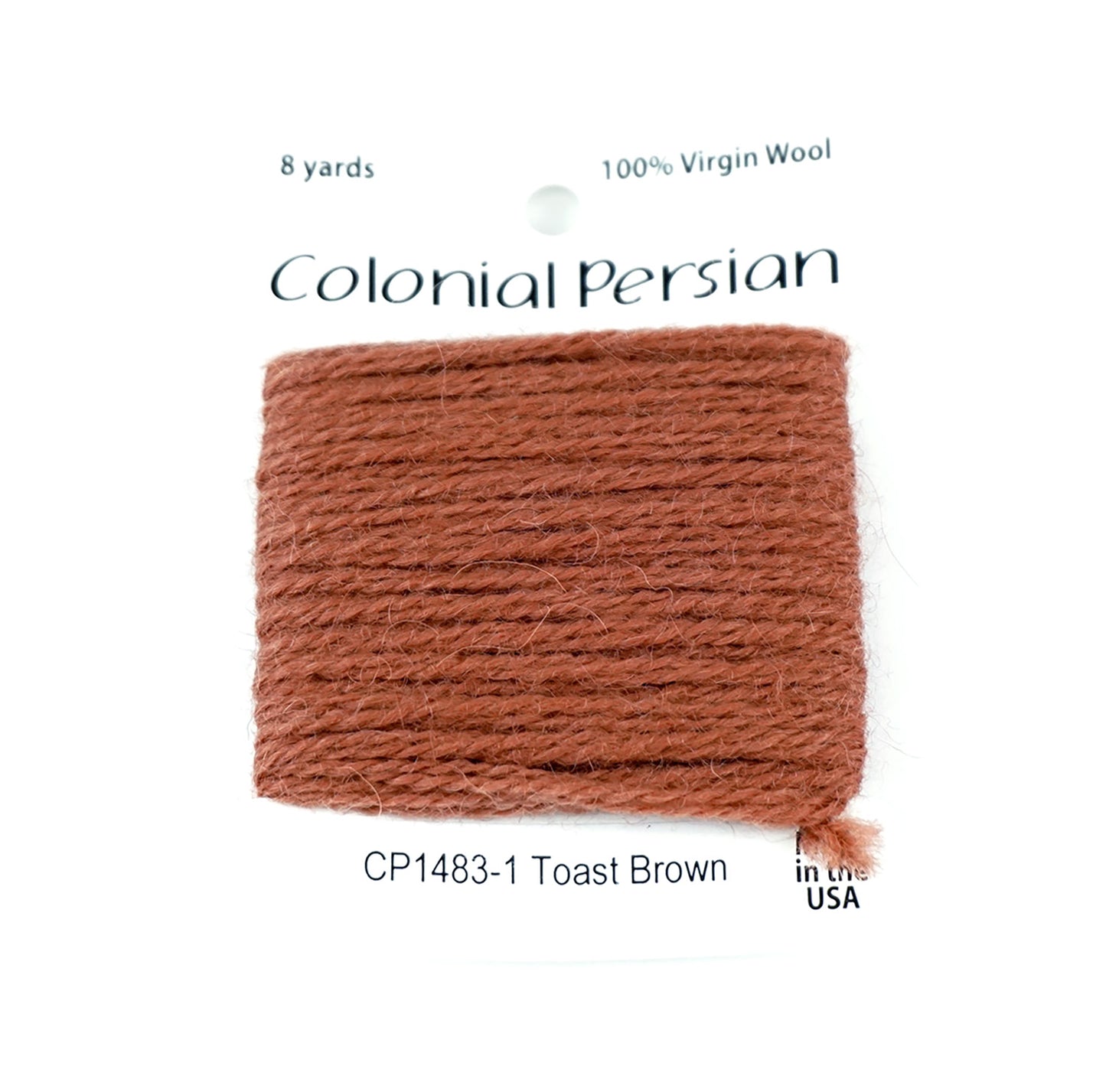 3 Ply Persian Wool "Toast Brown" #1483 Needlepoint Thread by Colonial ~ USA Made