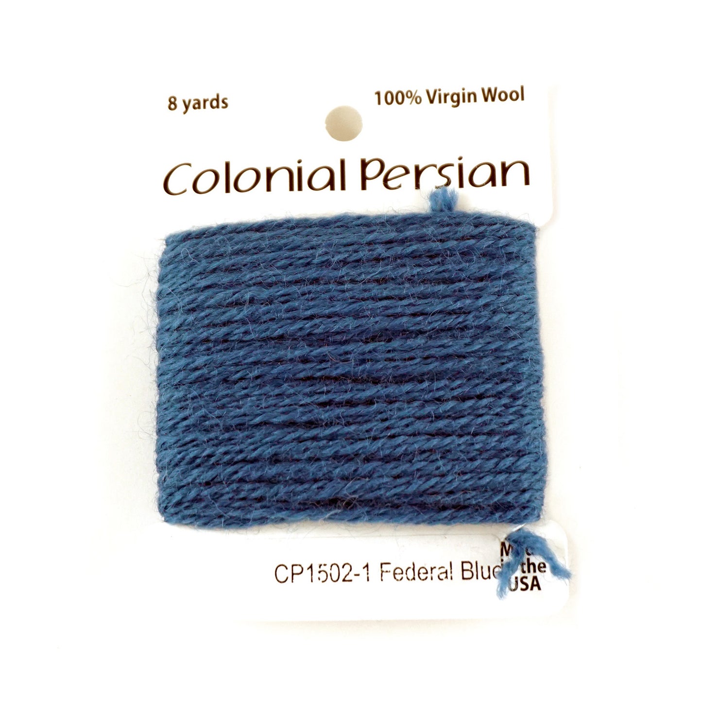 3 Ply Persian Wool "Federal Blue" #1502 Needlepoint Thread by Colonial ~ USA Made