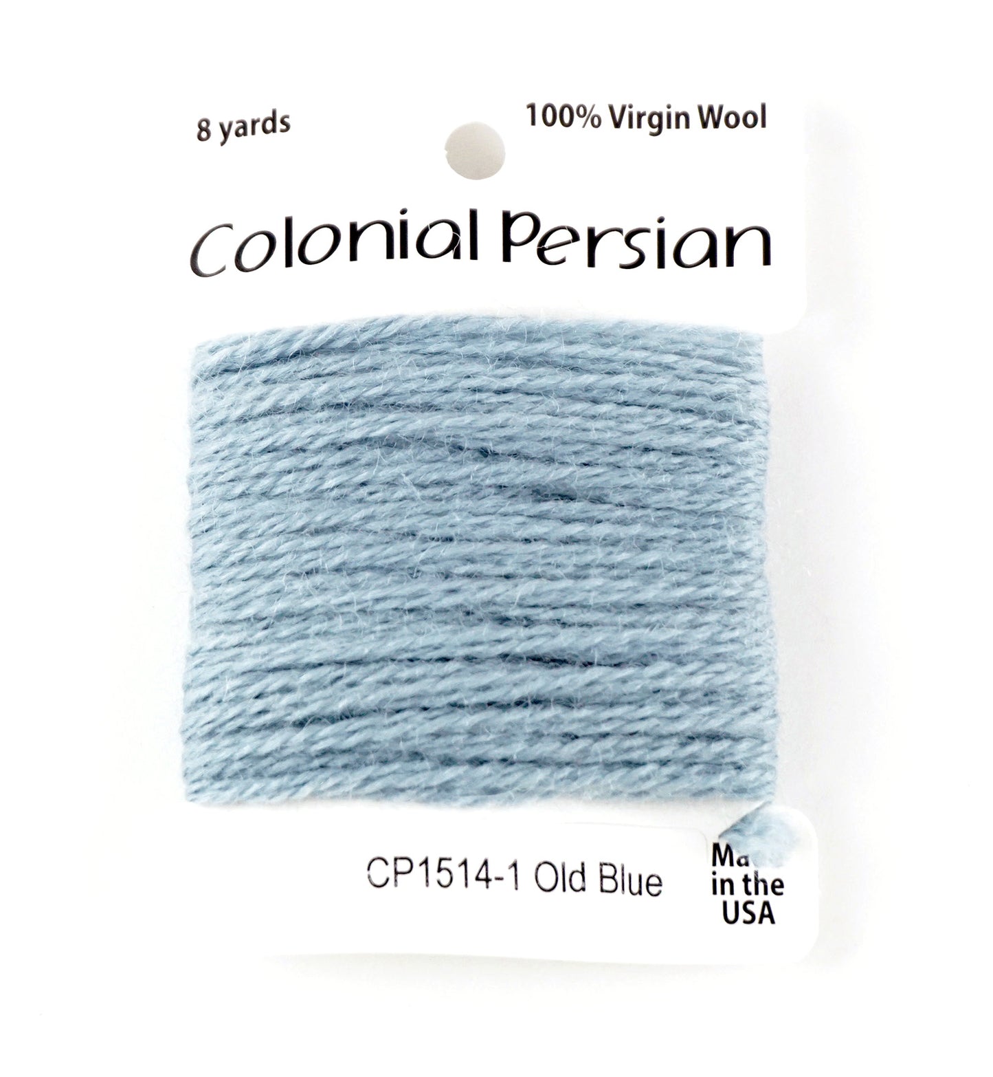 3 Ply Persian Wool "Old Blue" #1514 Needlepoint Thread by Colonial ~ USA Made