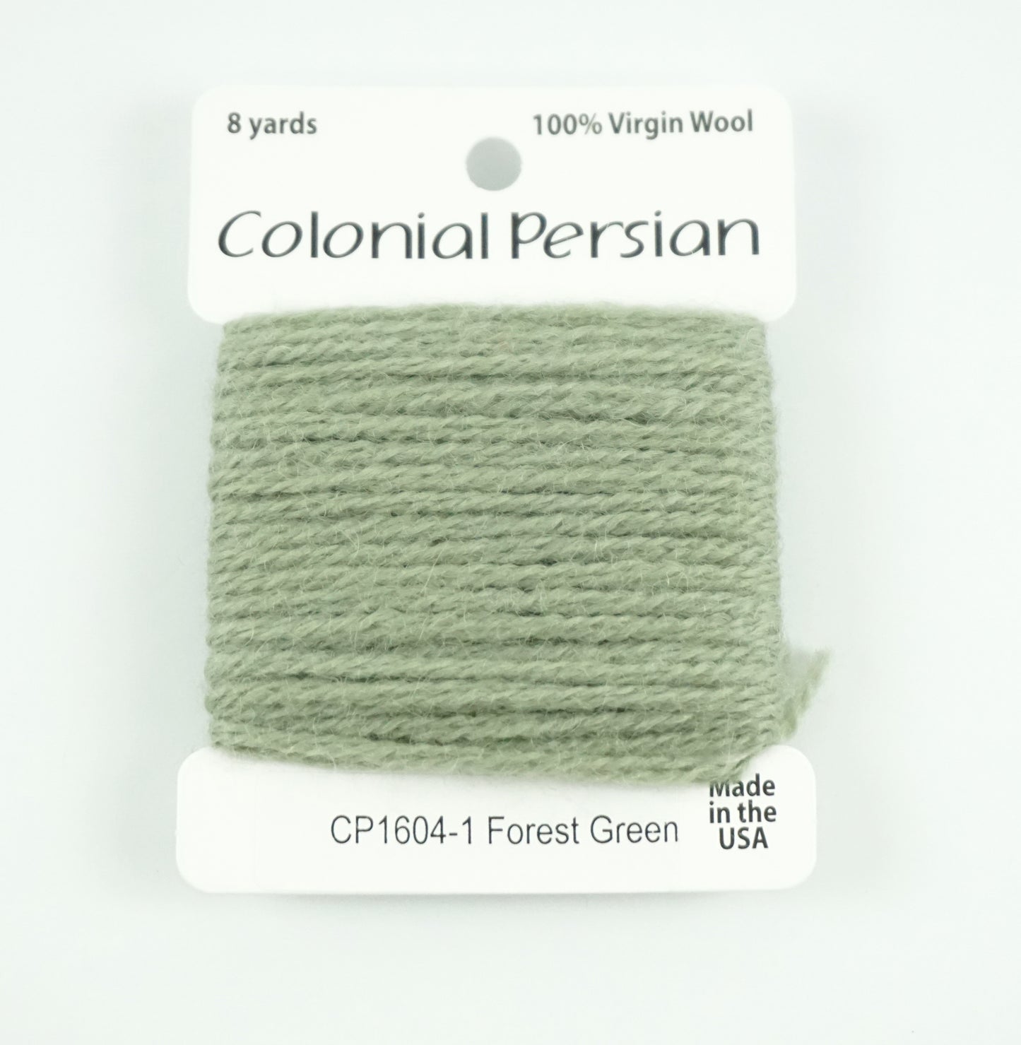 3 Ply Persian Wool "Forest Green" #1604 Needlepoint Thread by Colonial ~ USA Made