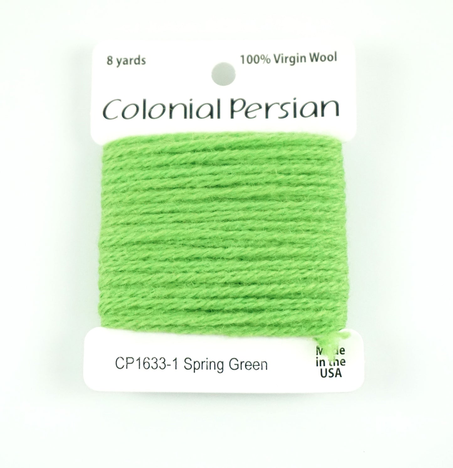 3 Ply Persian Wool "Spring Green" #1633 Needlepoint Thread Colonial ~ USA Made