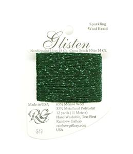 GLISTEN Sparkling Braid #19 "Forest Night" Needlepoint Thread Rainbow Gallery