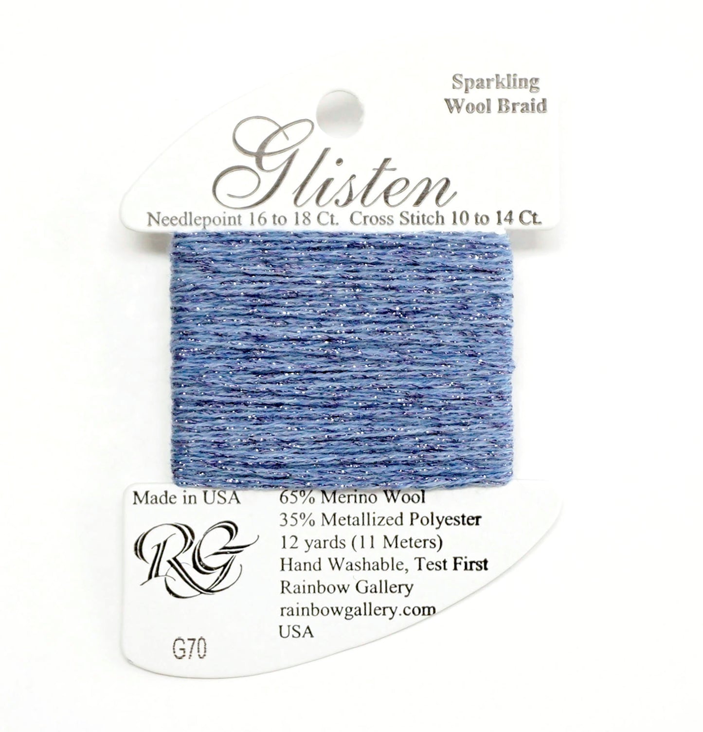 GLISTEN Sparkling Braid #70 "Heather" Needlepoint Thread Rainbow Gallery