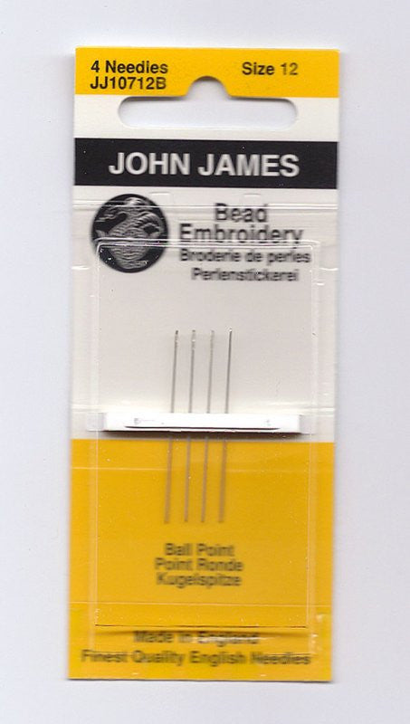 Beading Needles ~ John James ~ Size 12 ~ Beading Needles from England