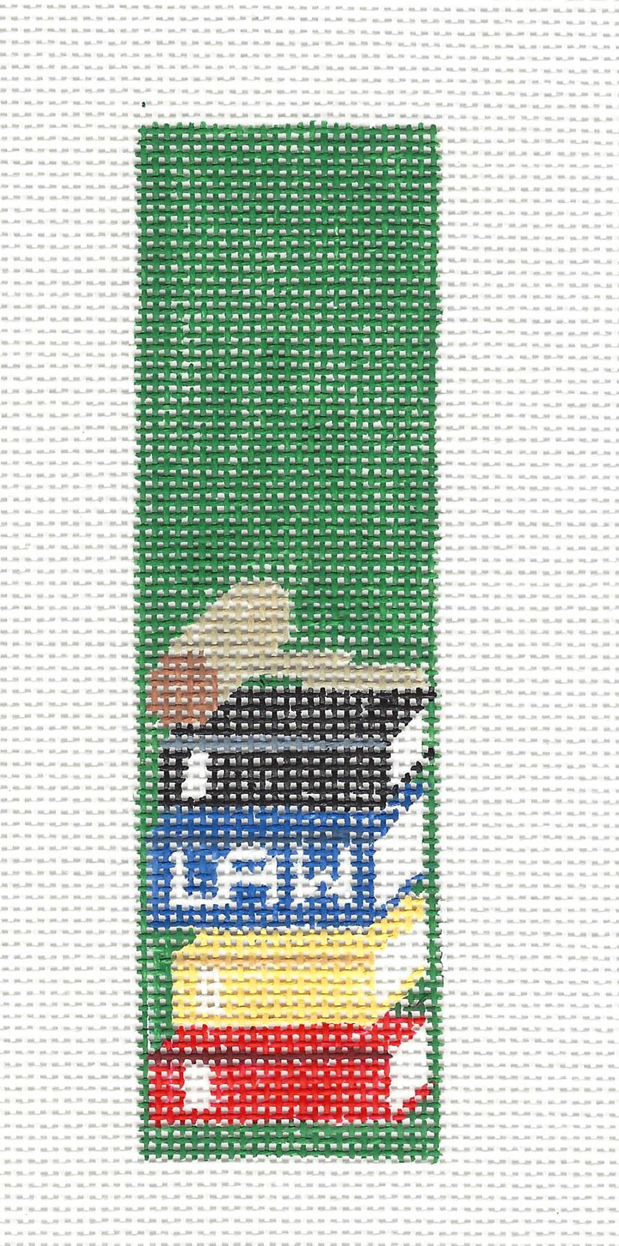 Bookmark ~ Lawyer Attorney Bookmark handpainted 18 mesh Needlepoint Canvas by Kathy Schenkel