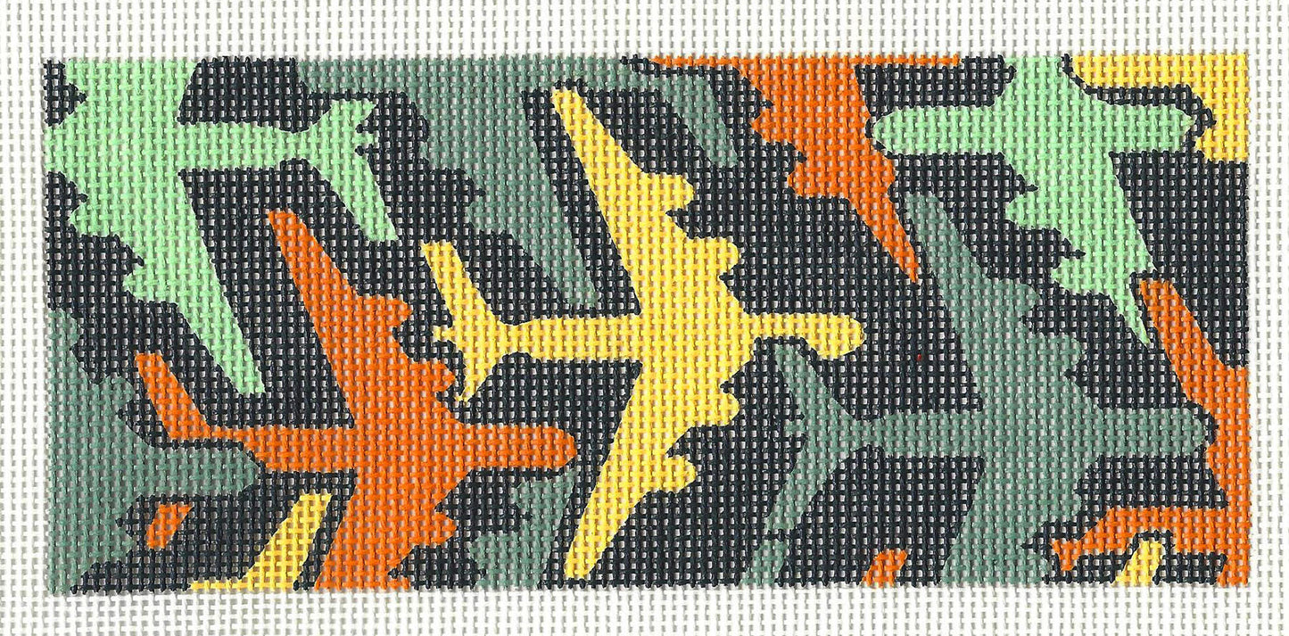 Canvas Insert ~ Airplanes in Flight handpainted 18 Mesh Needlepoint Canvas by LEE ~ BB Insert