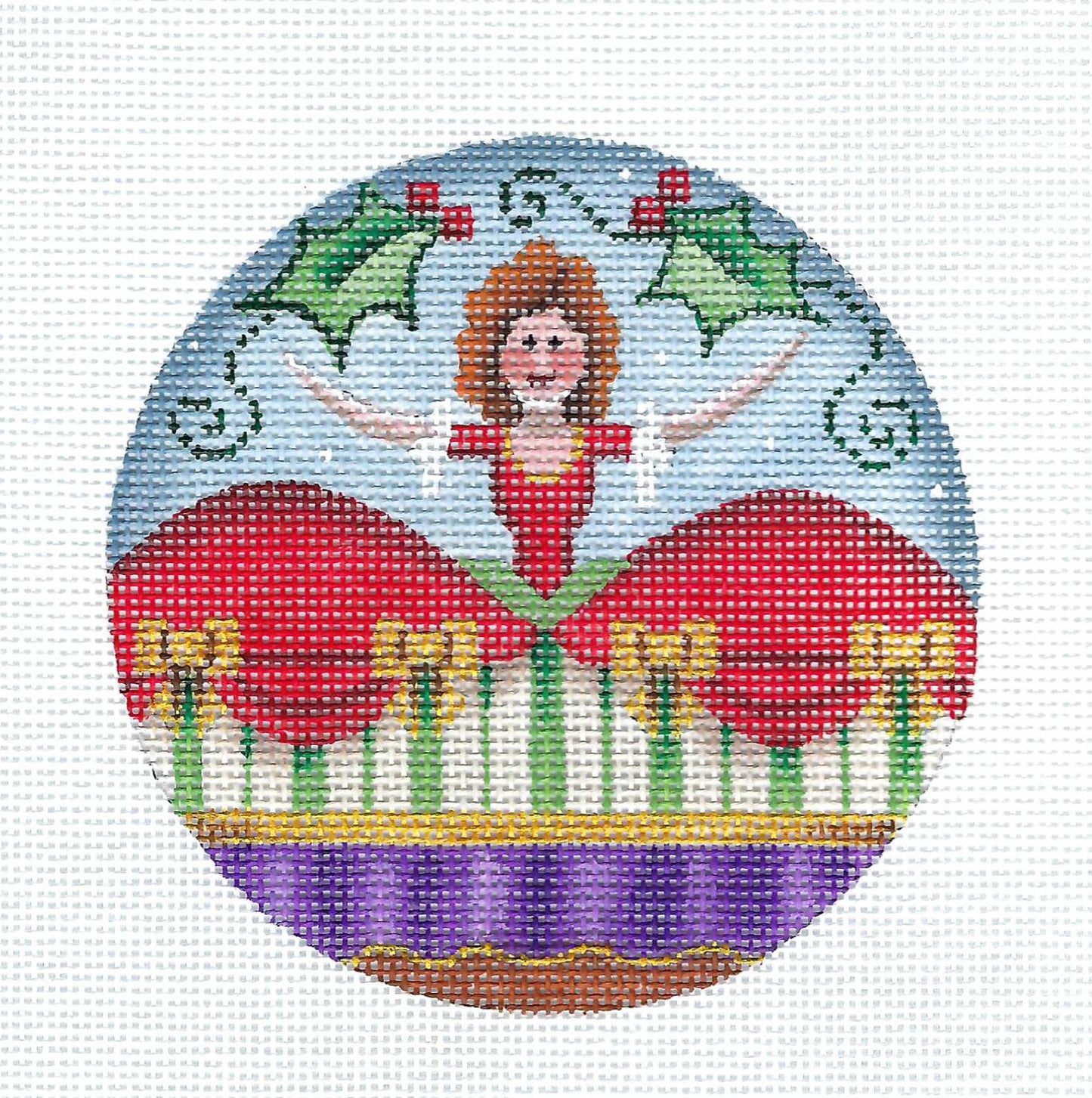 Christmas ~ Nutcracker Mother Ginger handpainted Needlepoint Canvas by Rebecca Wood