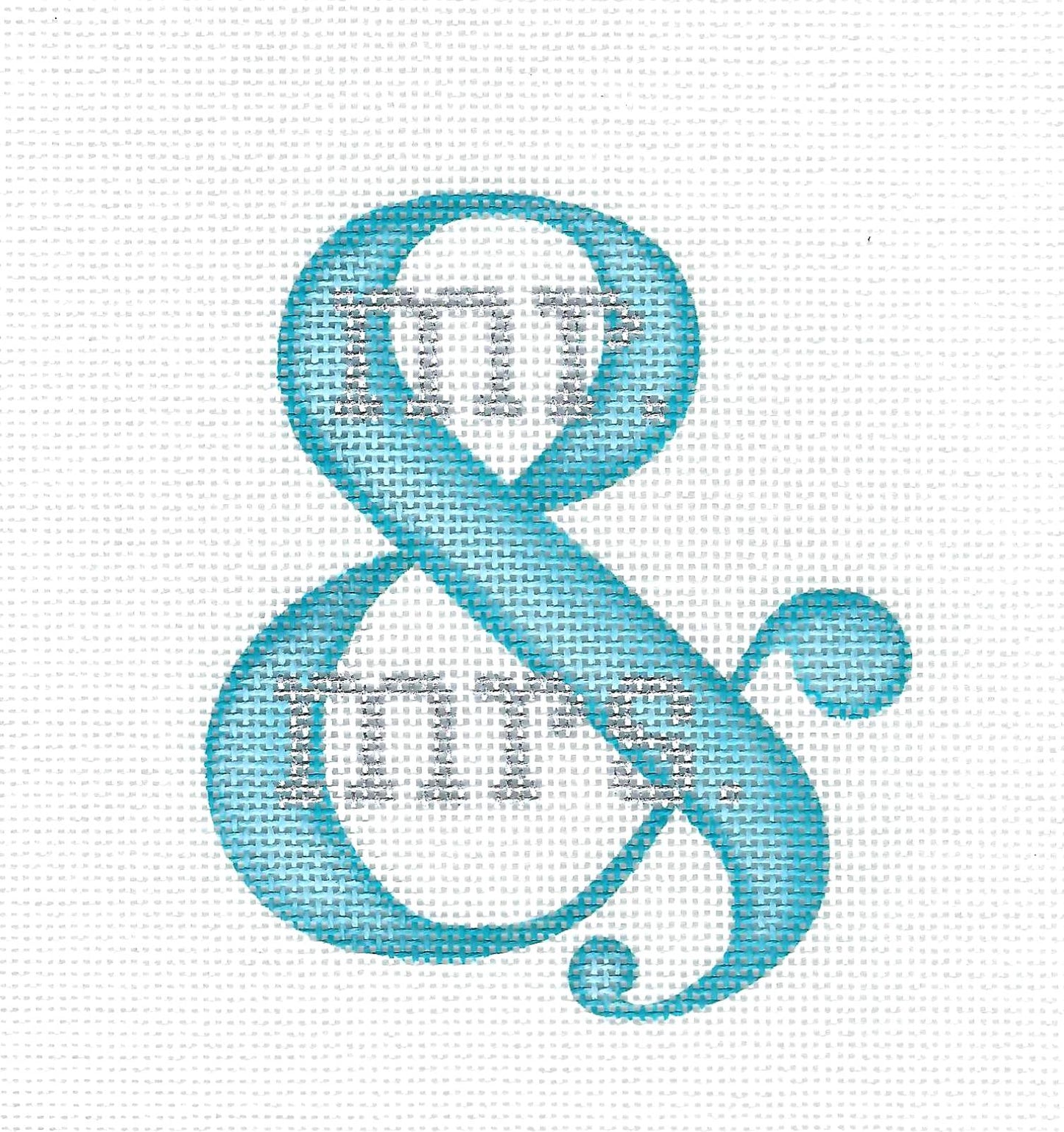 Wedding ~ MR. & MRS. Wedding or Anniversary 18 mesh handpainted Needlepoint Canvas by Pepperberry Designs