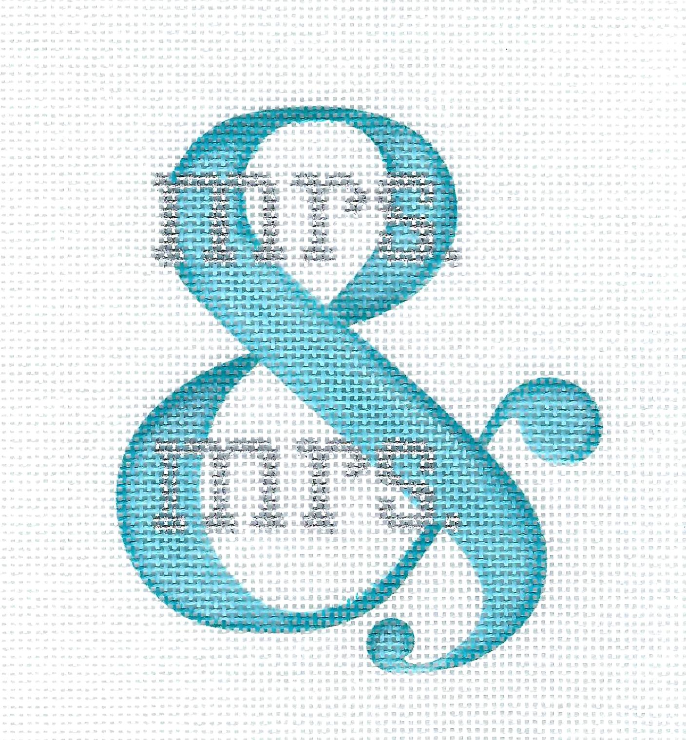 Wedding ~ MRS. & MRS. Wedding Union or Anniversary handpainted Needlepoint Canvas by Pepperberry Designs