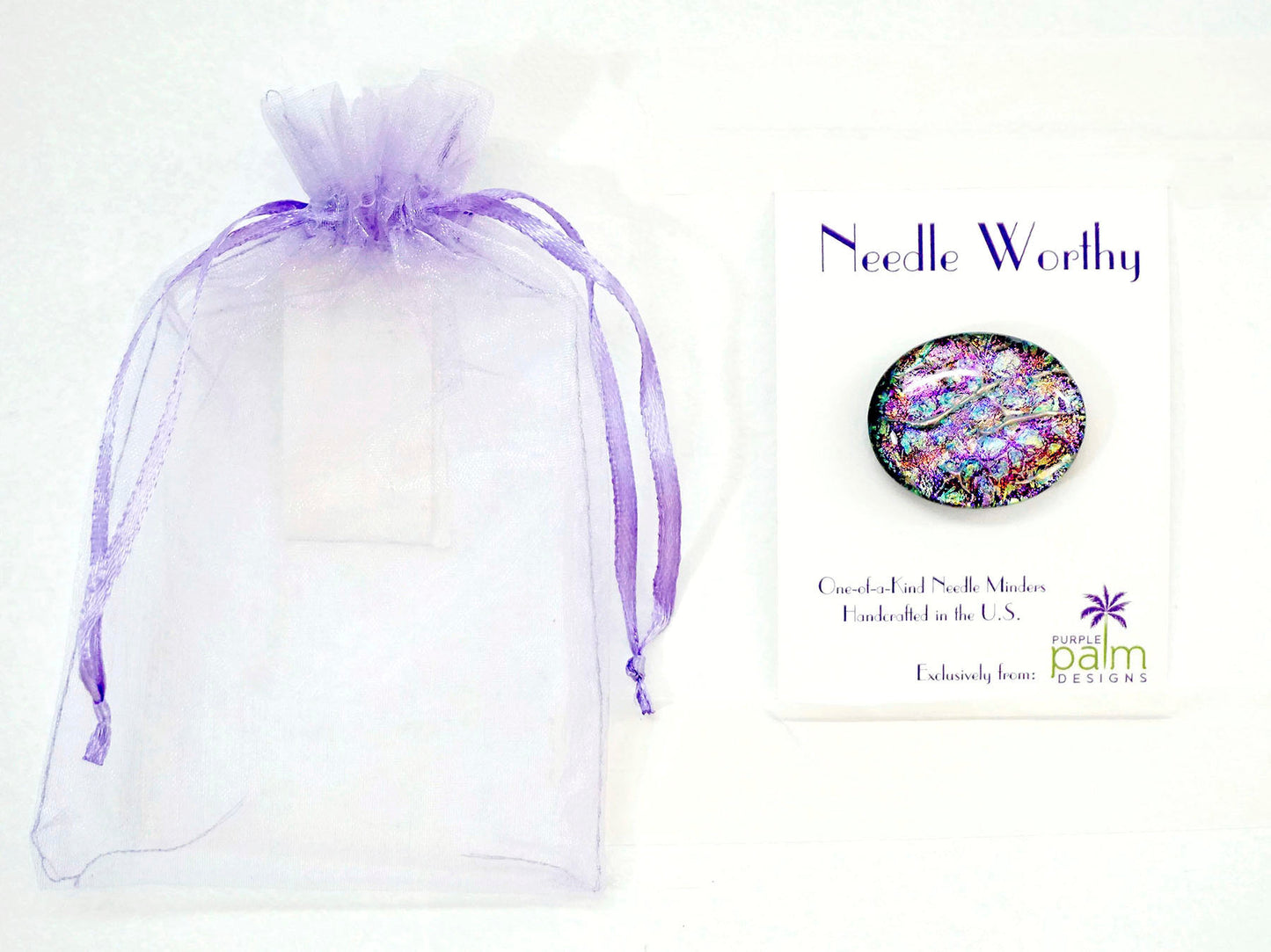 Magnet ~ One-of-a-Kind ~ ART GLASS ~ Magnetic Needle Holder Tool for Needlepoint