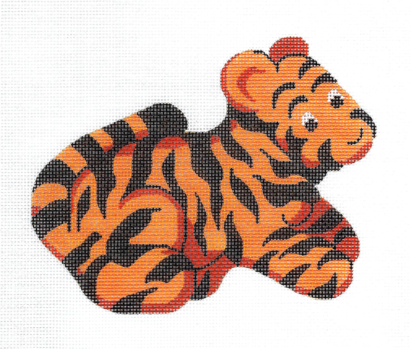 "Tigger" the Tiger from the Winnie the Pooh Story Book handpainted 18 Mesh Needlepoint Canvas by Silver Needle