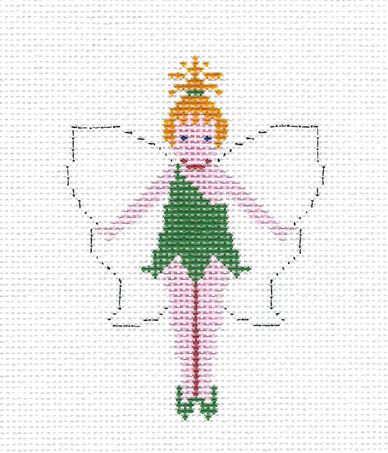 Children's ~ " Tinker Bell " from Peter Pan Story Book handpainted Needlepoint Canvas by Petei