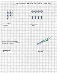 Mitten~Polar Rays Mitten Club HP Needlepoint Canvas & SG KAMALA JulieMar***SPECIAL ORDER***