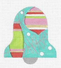Bell~Christmas Bell Ornament handpainted Needlepoint Canvas by Raymond Crawford **SPECIAL ORDER**