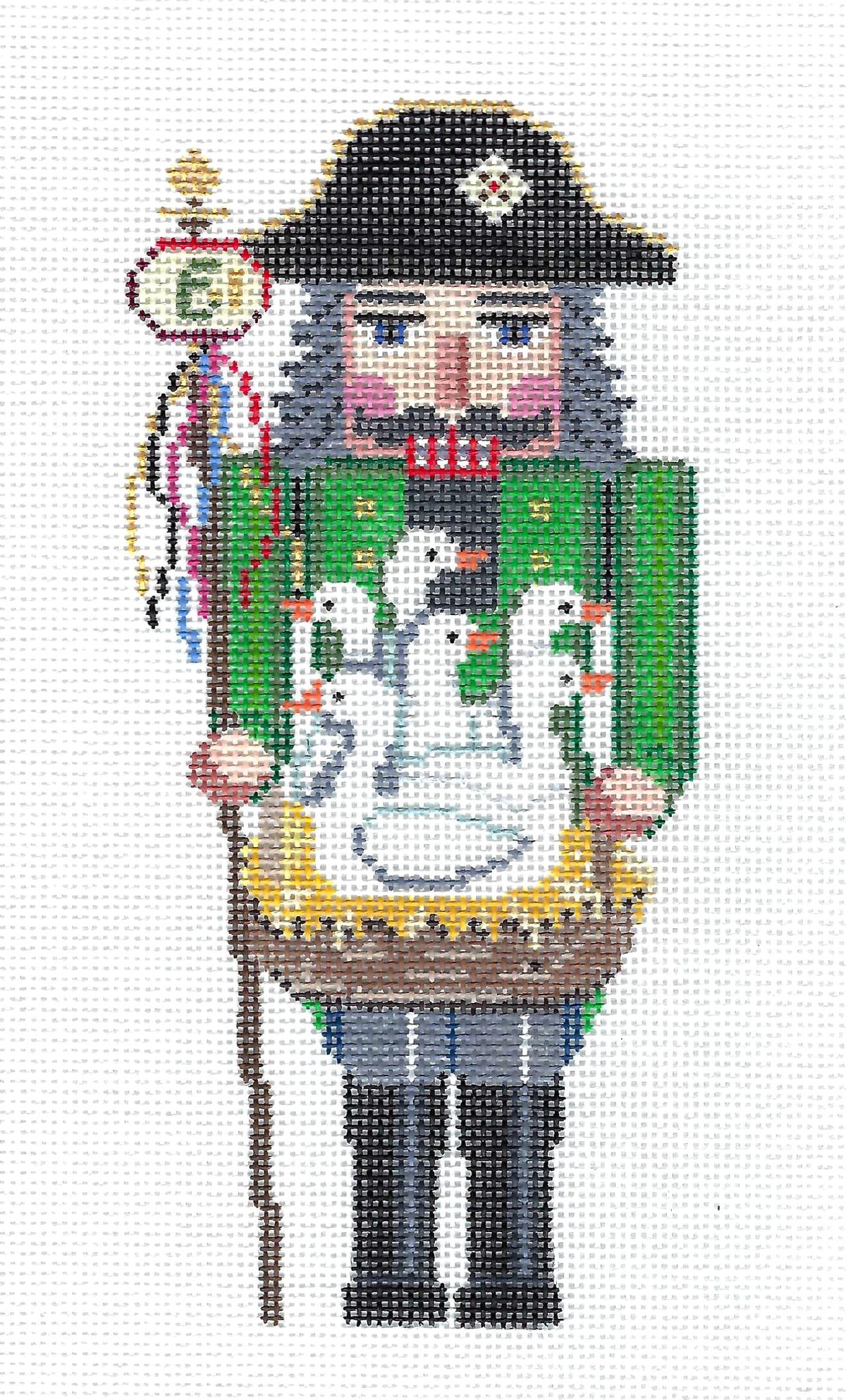 Nutcracker ~ ( 12 Days ) 6 Geese Laying Nutcracker handpainted Needlepoint Ornament by Susan Roberts