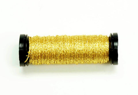 KREINIK BRAID ~ Gold Metallic #002J, Size 12 (Medium), 10 Meter Spool for Needlepoint by Kreinik