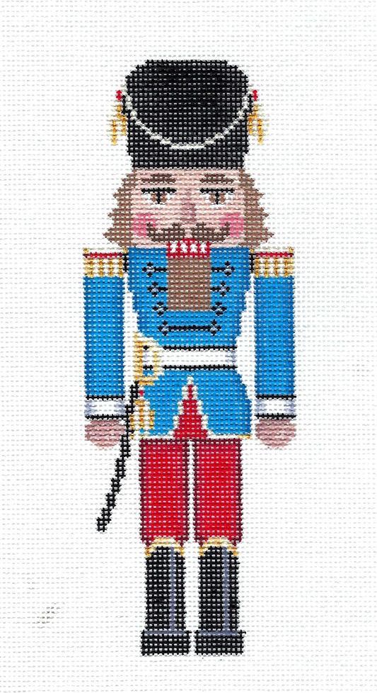 NUTCRACKER ~ Blue Guard Nutcracker 18 Mesh handpainted Needlepoint Canvas by Susan Roberts