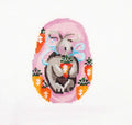 EGG ~ Bunny with His Carrots & Blue Ribbons EGG handpainted Needlepoint Ornament Canvas by Assoc. Talents